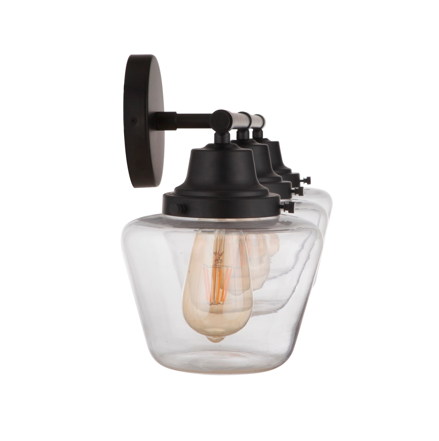 19528FB3 - Essex 3 Light 28" Wide Vanity Light - Flat Black