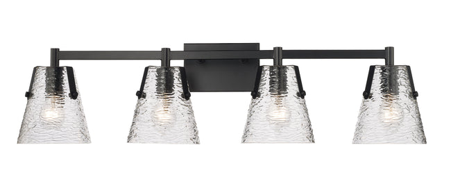 1101-4V-MB - Analia 4 Light 36" Vanity - Matte Black