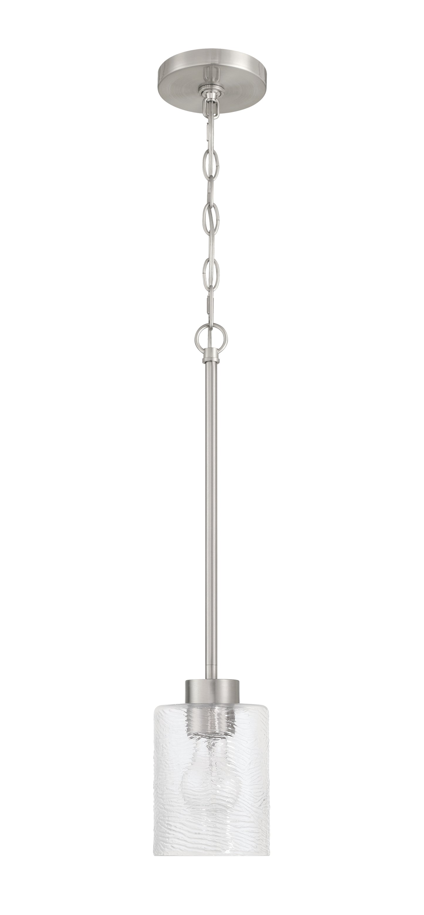 60291-BNK - Lyndsey 1 Light 5" Wide Mini Pendant - Brushed Nickel