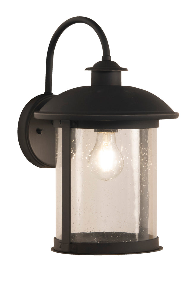 ZA3214-DBG - O'Fallon 1 Light 15" High Outdoor Wall Lantern - Dark Bronze Gilded