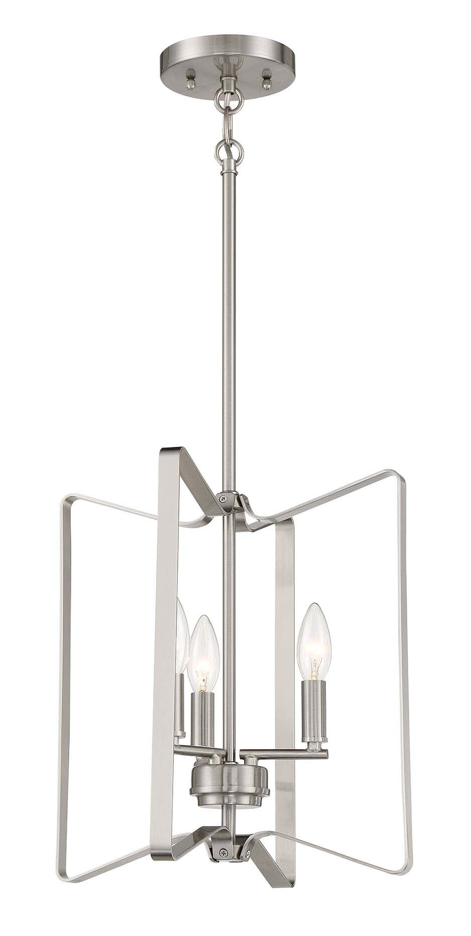 56133-BNK - Shayna 3 Light 13" Wide Foyer Light - Brushed Nickel