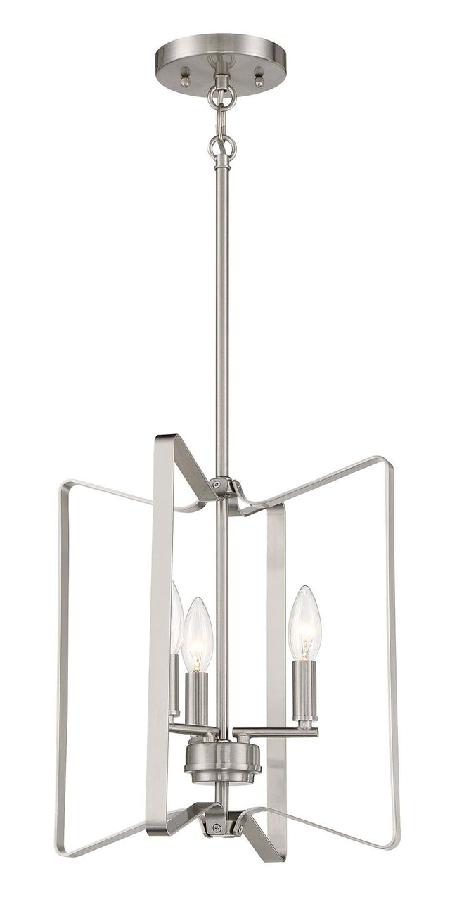 56133-BNK - Shayna 3 Light 13" Wide Foyer Light - Brushed Nickel
