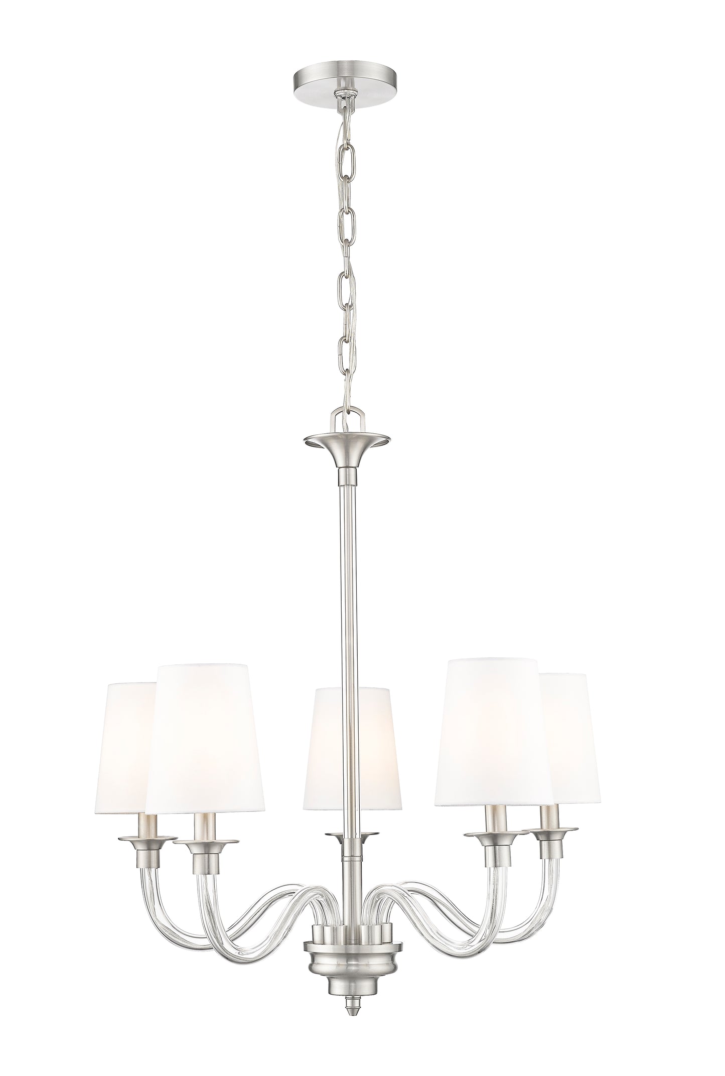 1950-5BN - Katerina 5 Light 24" Chandelier - Brushed Nickel