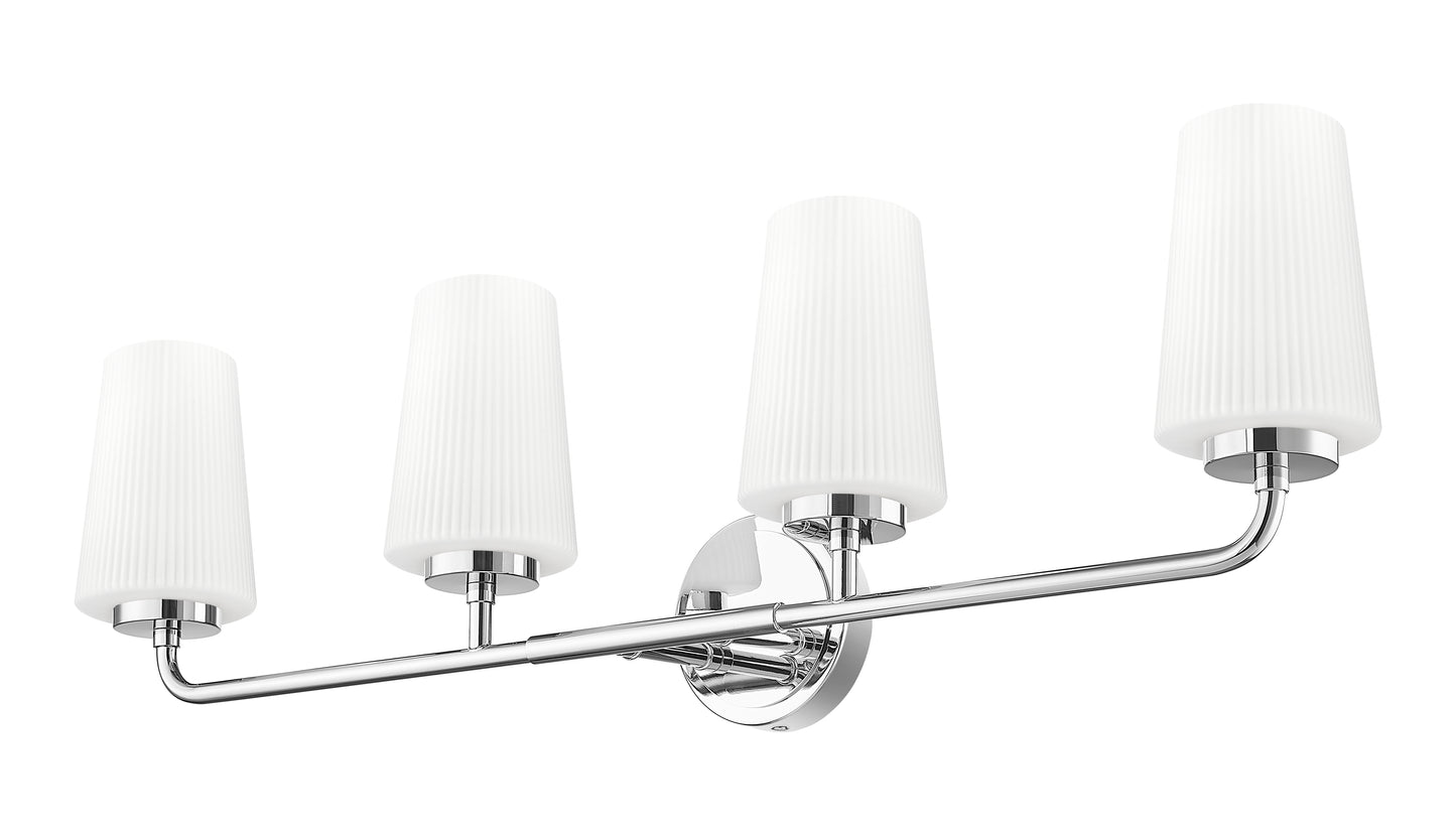 7005-4V-CH - Montford 4 Light 32" Vanity - Chrome