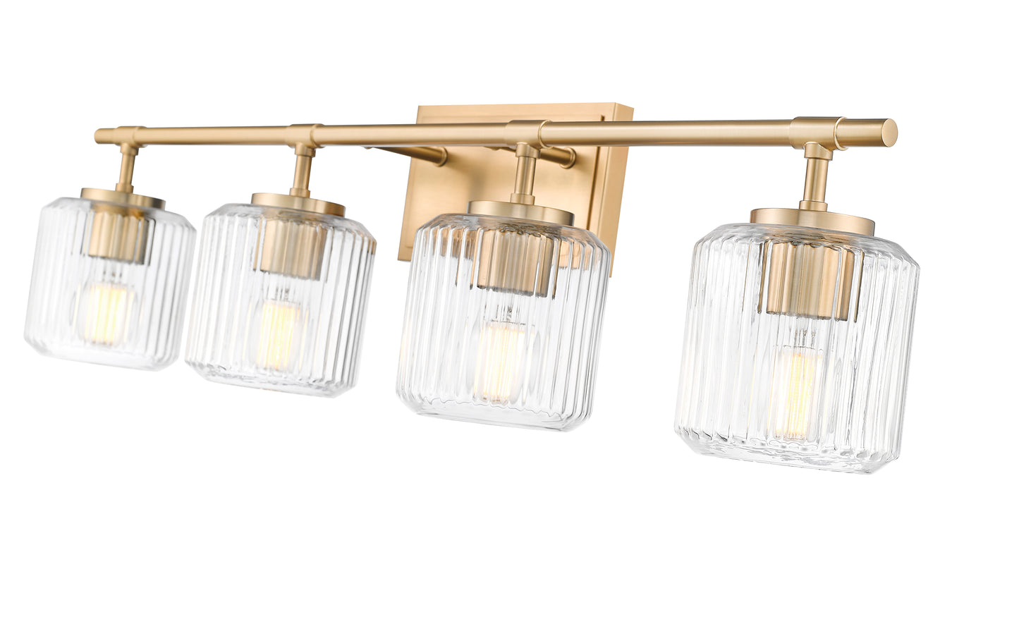 7515-4V-MGLD - Landon 4 Light 32" Vanity - Modern Gold