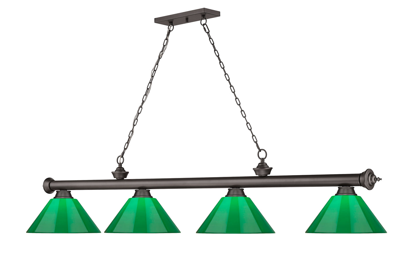 2306-4BRZ-PGR - Cordon 4 Light 81" Billiard - Bronze
