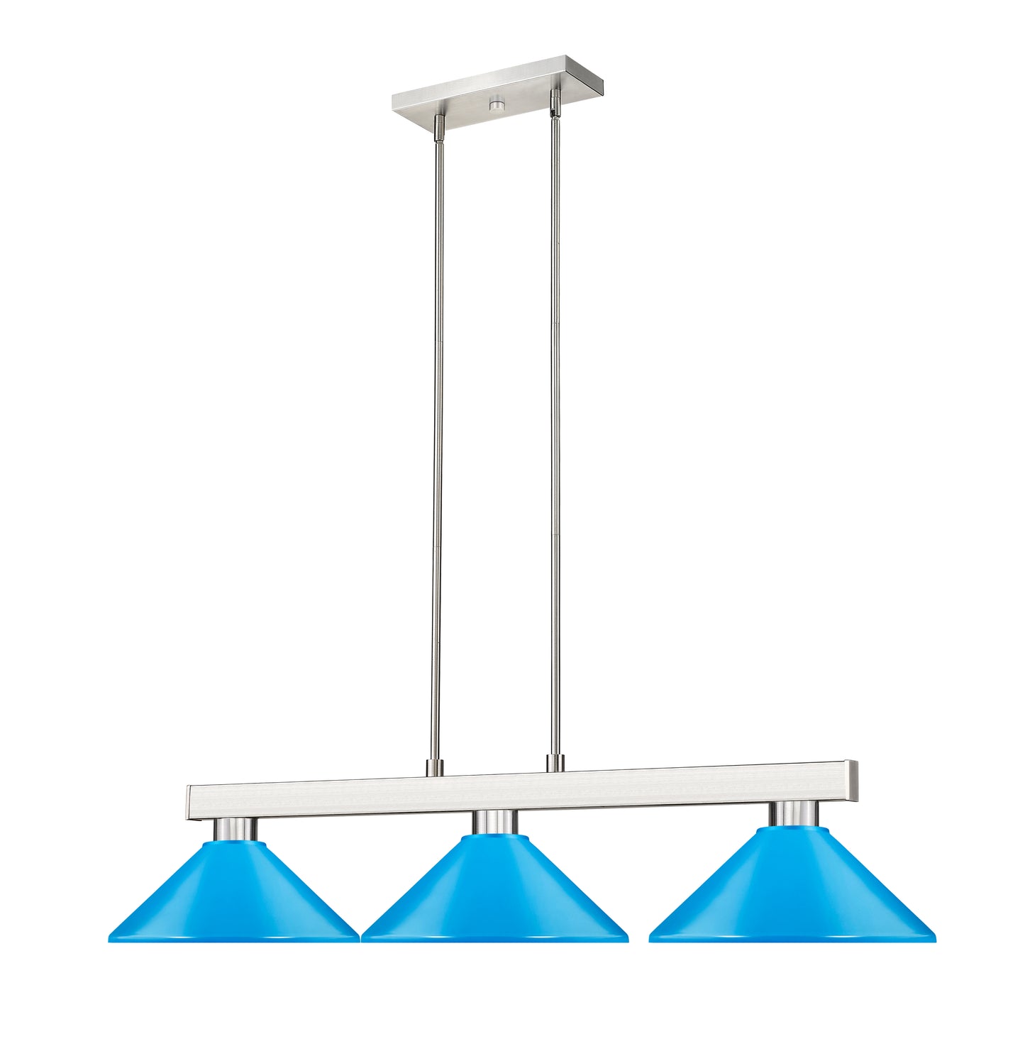 152BN-MEB - Cobalt 3 Light 46" Billiard - Brushed Nickel