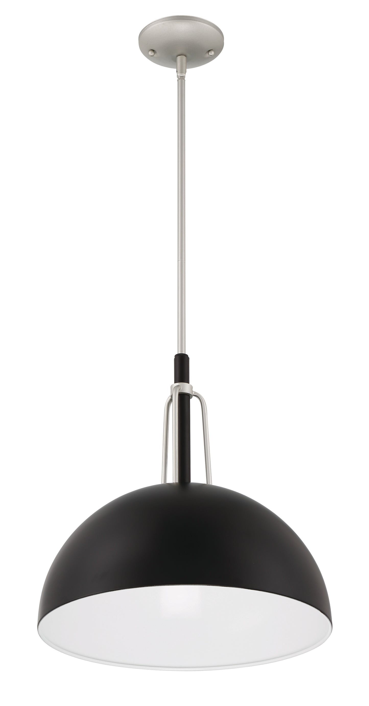 ZA4921-MNSA - Kahn 1 Light 16" Wide Outdoor Pendant - Midnight / Satin Aluminum