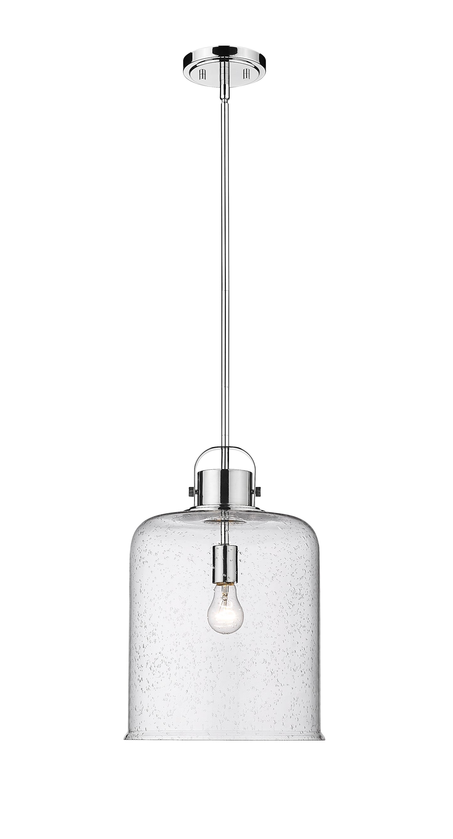 340P12-CH - Kinsley 1 Light 12" Pendant - Chrome