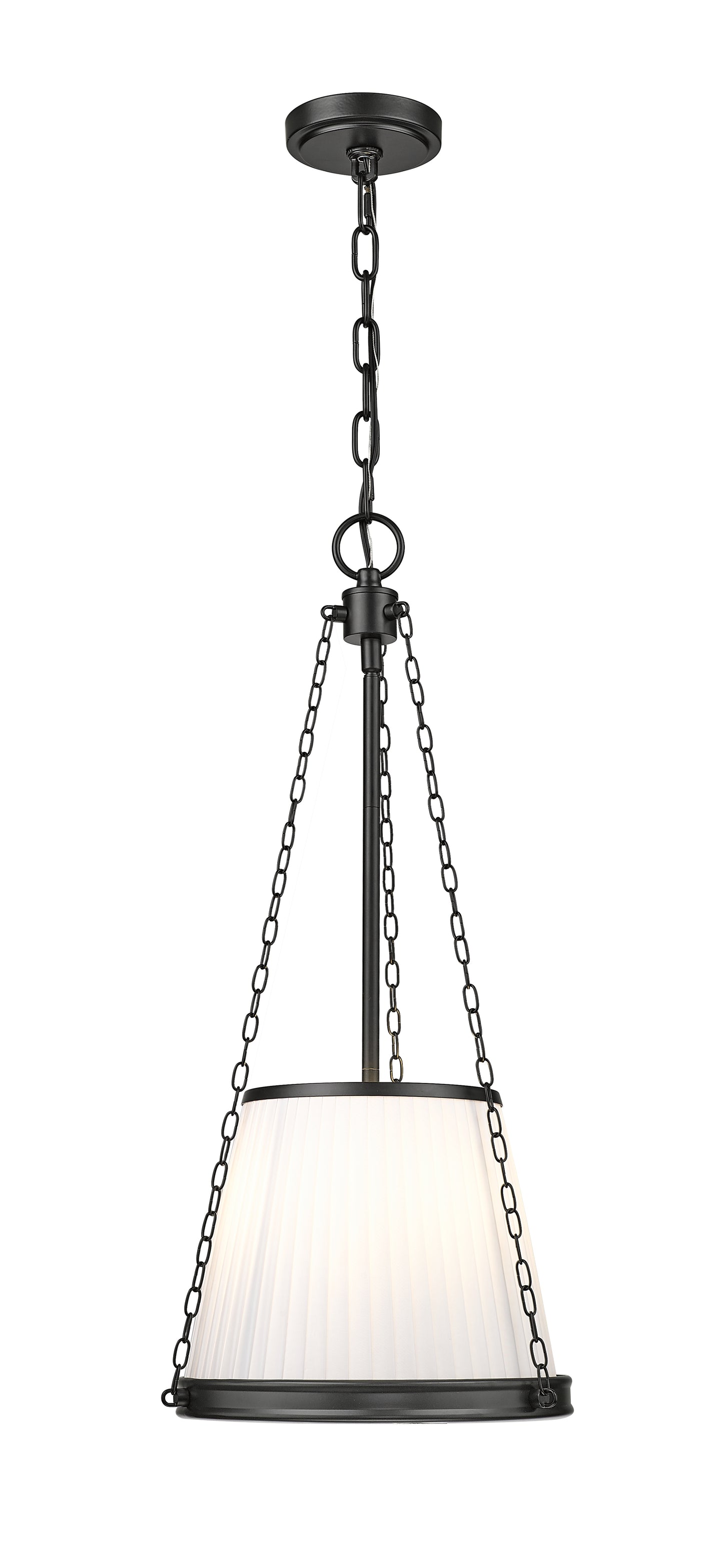 1954P12-MB - Madeline 4 Light 12" Pendant - Matte Black