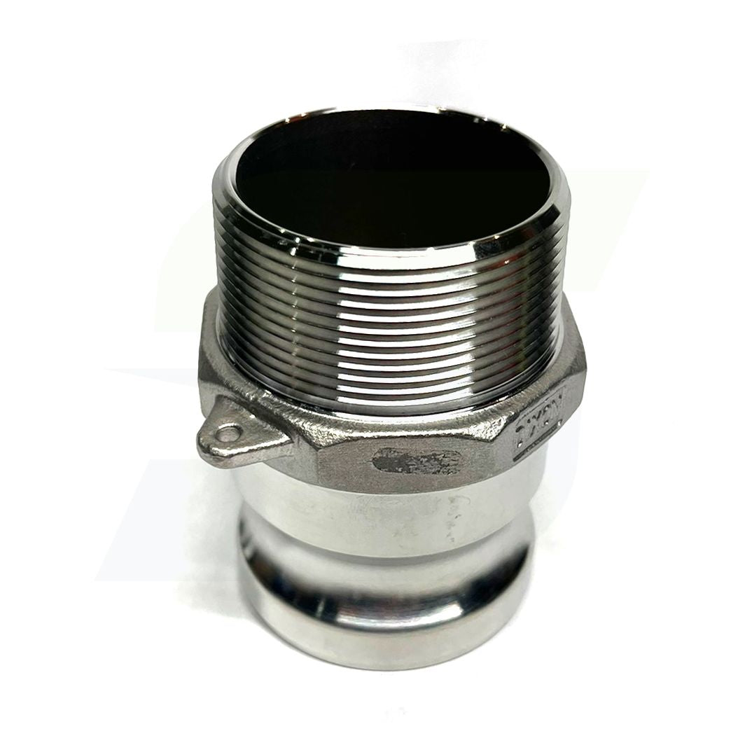 G200-F-SS - 2" Stainless Steel Cam & Groove Global Type F Adapter x Male NPT