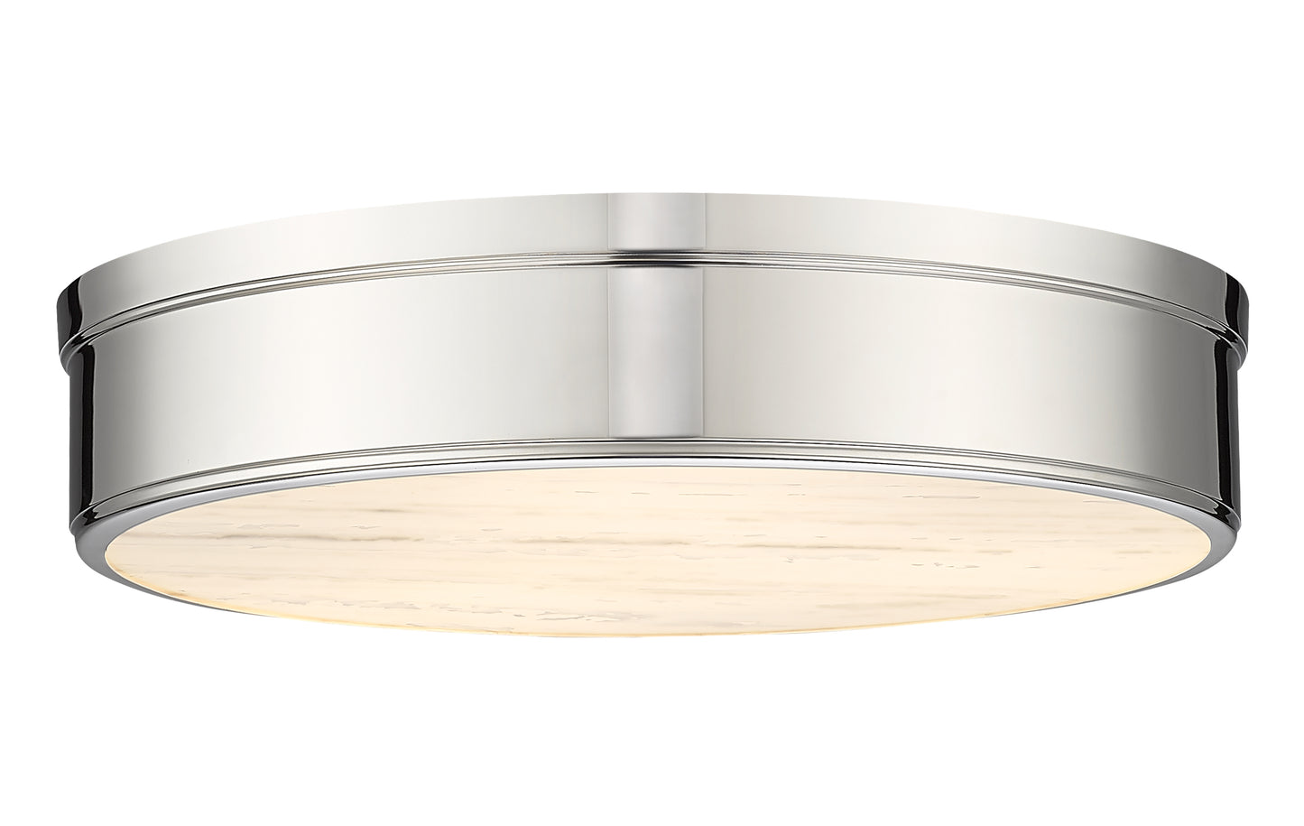 1944F22-PN-LED - Anders 3 Light Flush 22" Mount - Polished Nickel