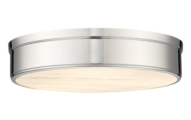 1944F22-PN-LED - Anders 3 Light Flush 22" Mount - Polished Nickel