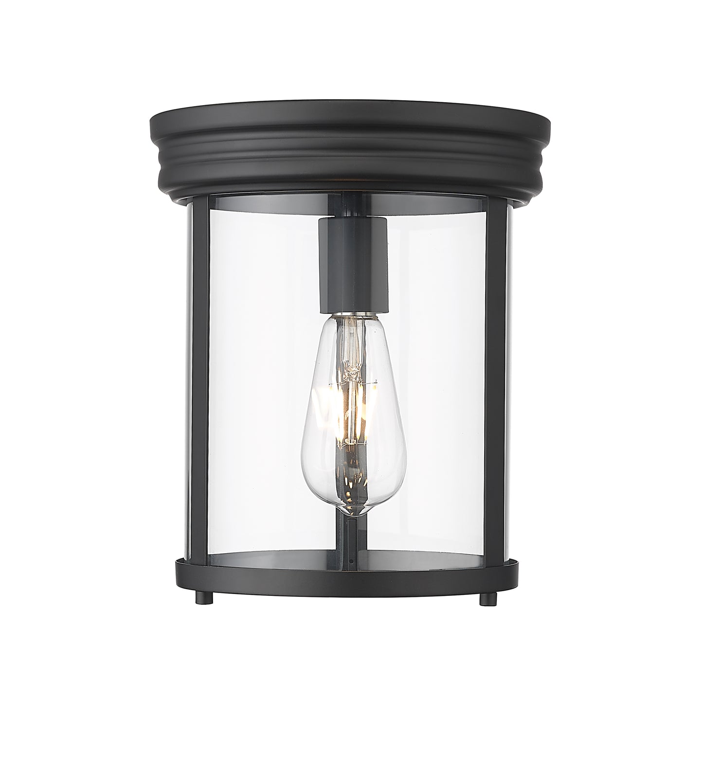 742F9-MB - Thayer 1 Light Flush 9" Mount - Matte Black