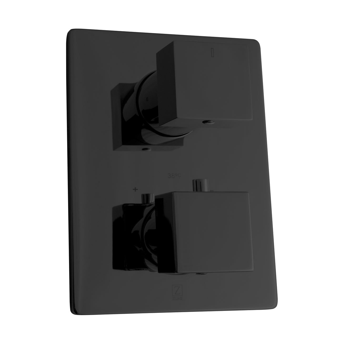 CBY-SHS-T2-MB - Autograph Edition Crystal Bay Thermostatic Shower System in Matte Black