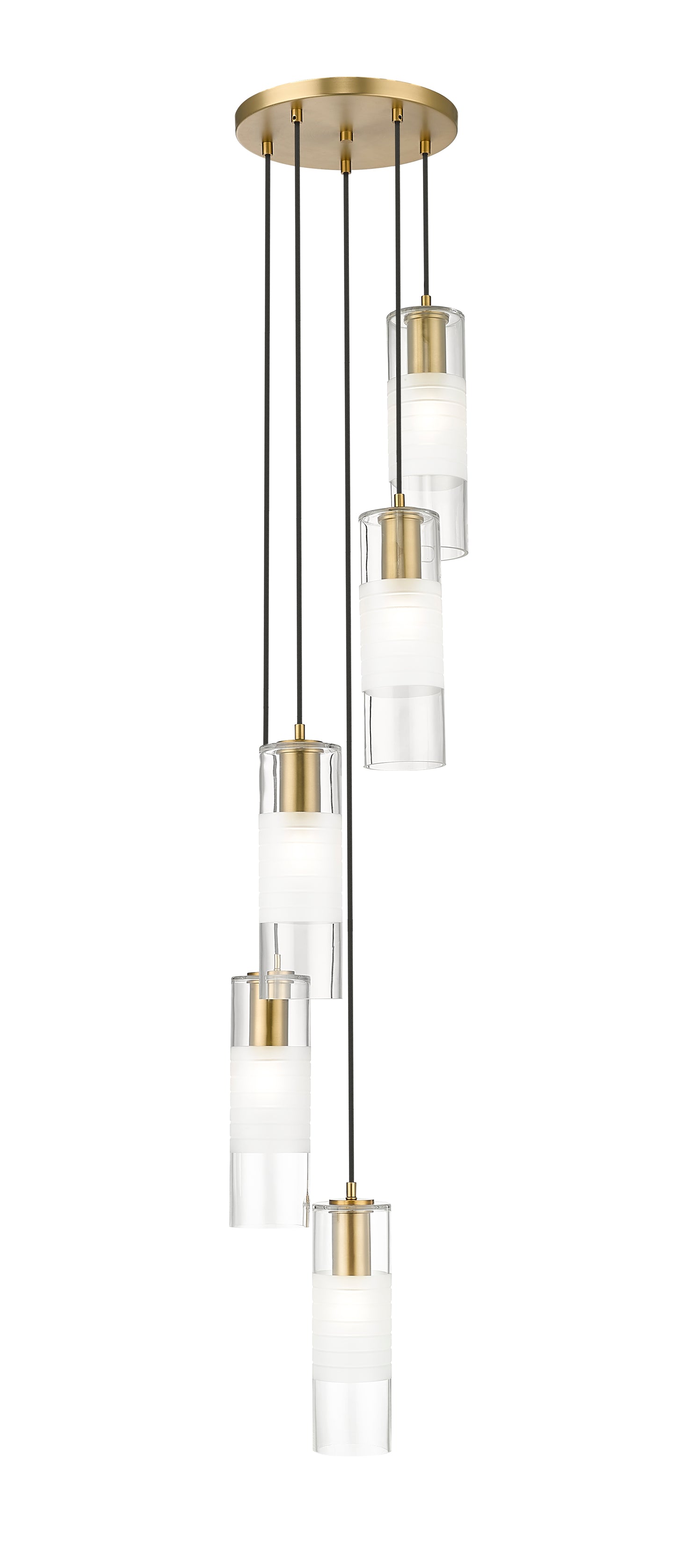 824P-5R-MGLD - Alton 5 Light 12" Chandelier - Modern Gold