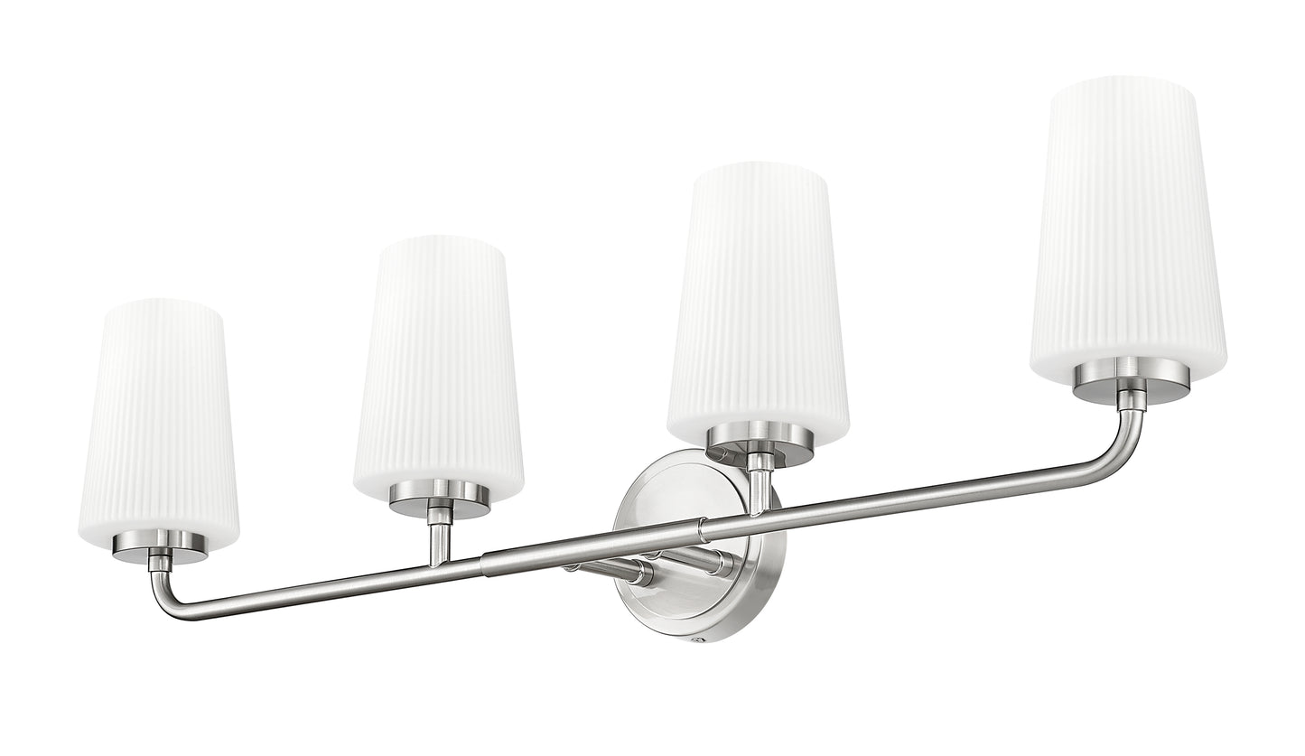 7005-4V-BN - Montford 4 Light 32" Vanity - Brushed Nickel