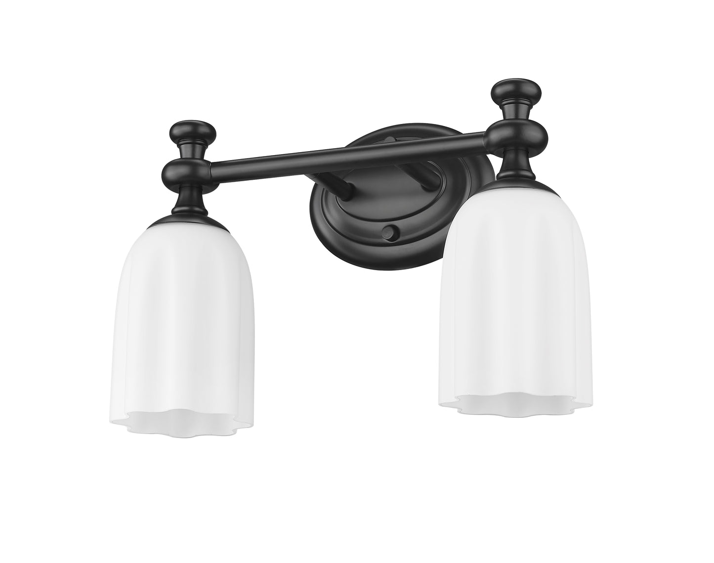 1102-2V-MB - Orion 2 Light 14" Vanity - Matte Black