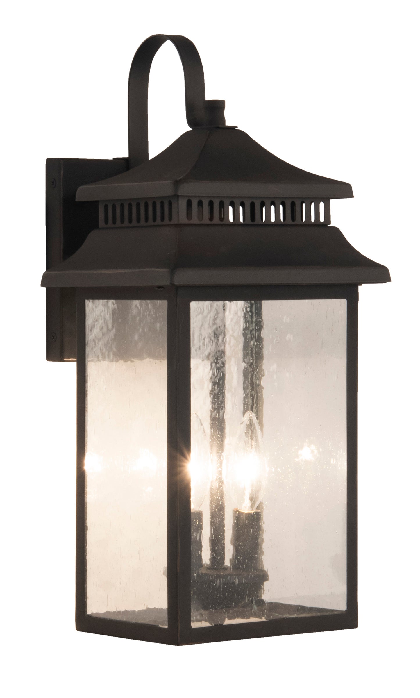 ZA3114-DBG - Crossbend 2 Light 18" High Outdoor Wall Lantern - Dark Bronze Gilded