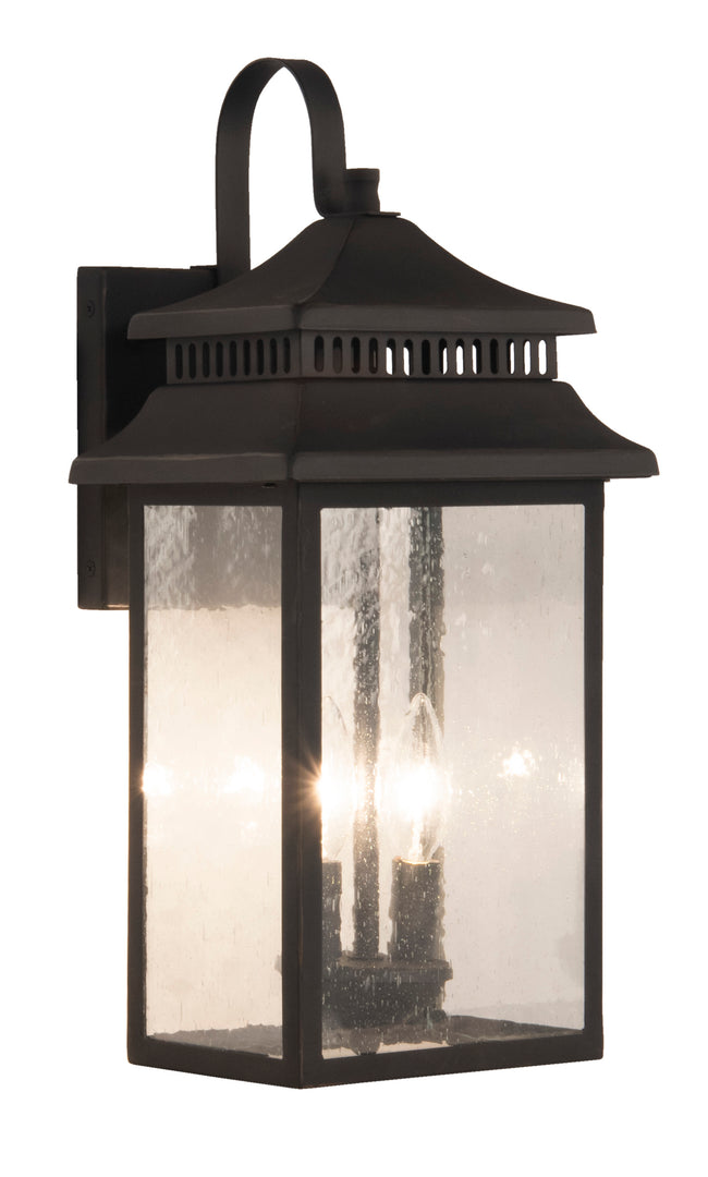 ZA3114-DBG - Crossbend 2 Light 18" High Outdoor Wall Lantern - Dark Bronze Gilded