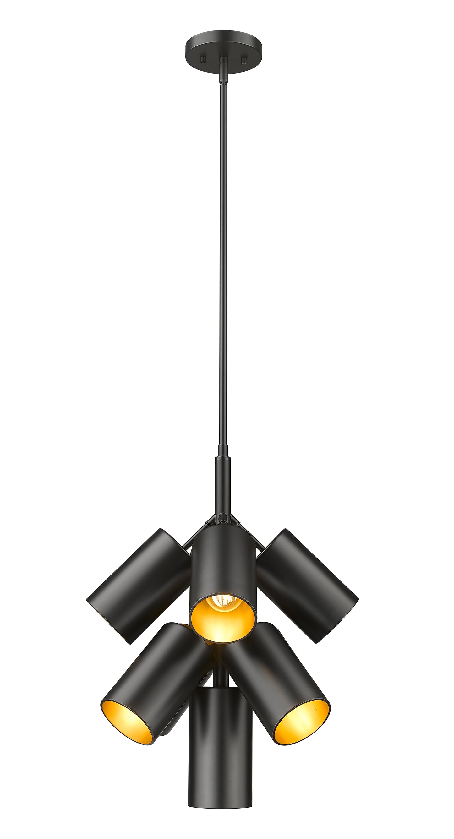 7520-9MB - Lumina 9 Light 17" Chandelier - Matte Black