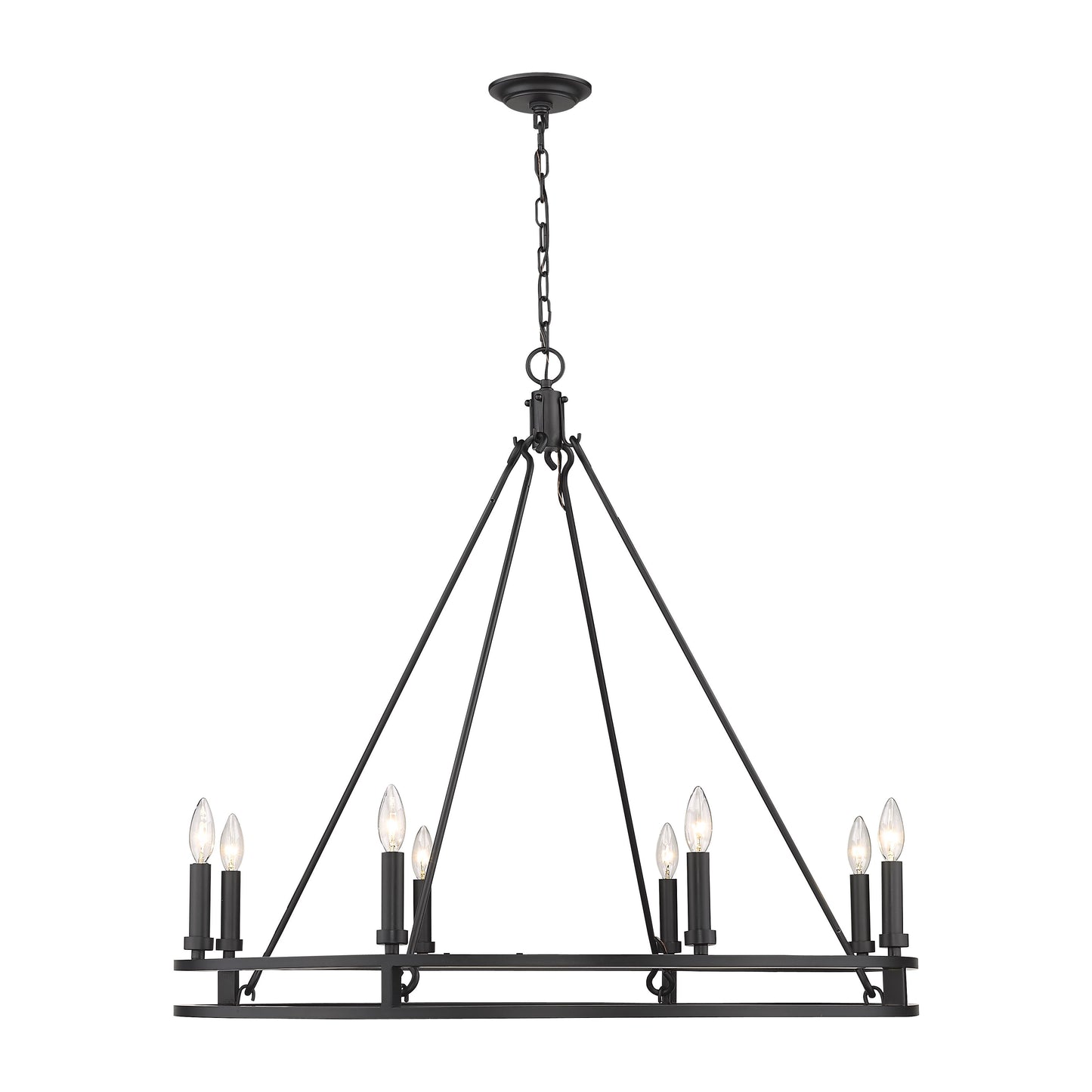4005-8 - Dennison 8 Light 36" Chandelier