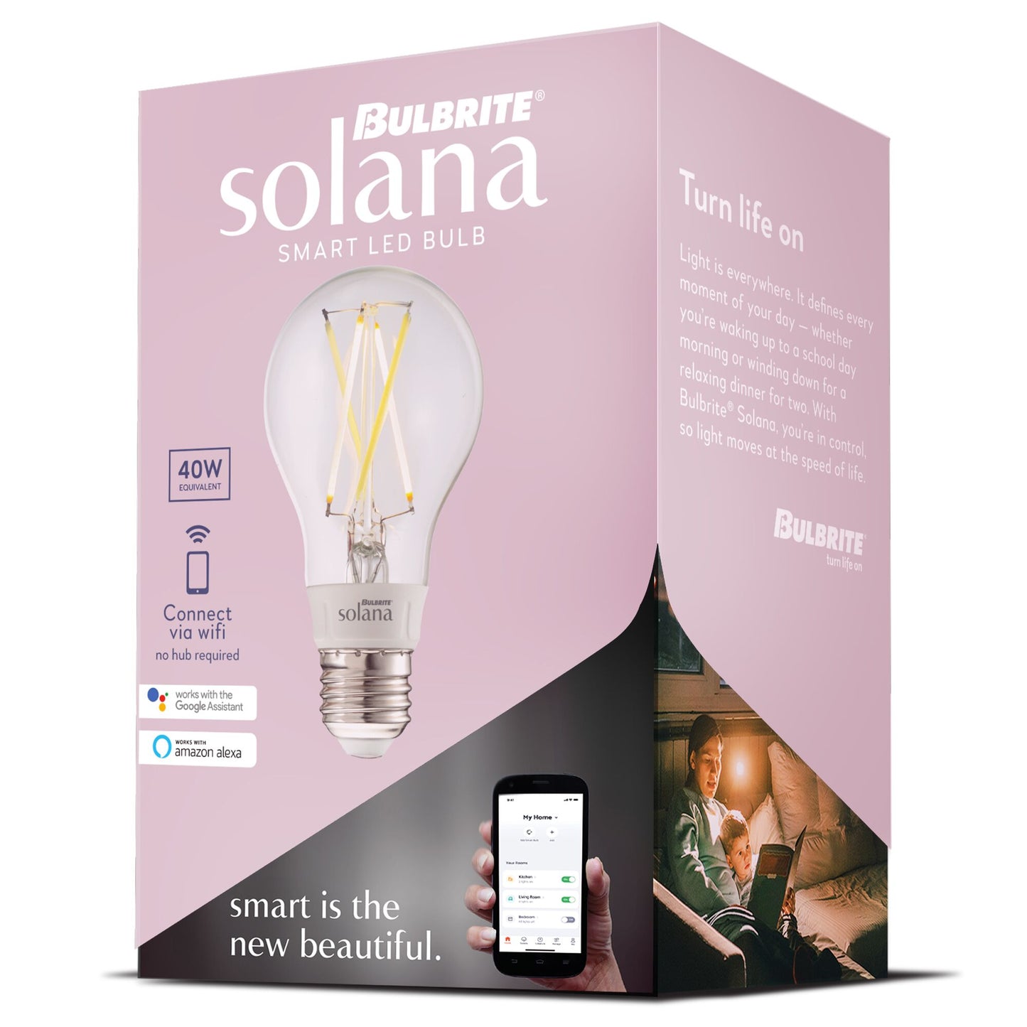 290110 - Clear A19 Wi-Fi Smart LED Light Bulb - 5.5 Watt - Adjustable Color Temperature