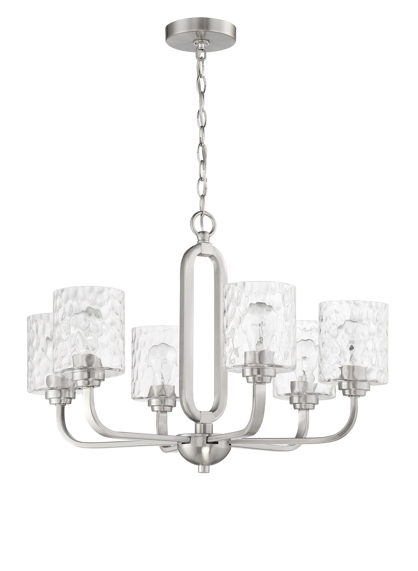 54226-BNK - Collins 6 Light 26" Wide Chandelier - Brushed Nickel