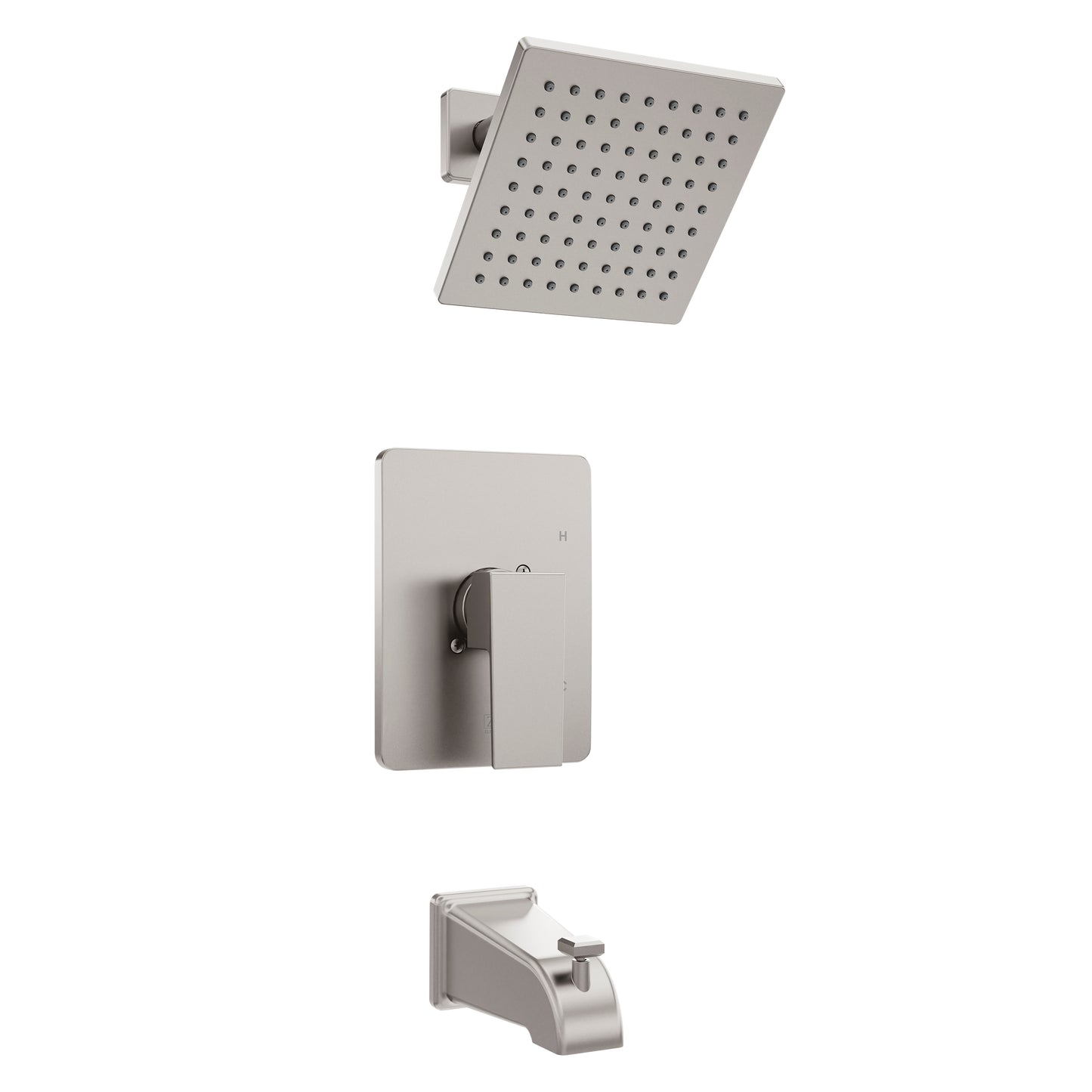 RBCN2-SHS-BN - Rubicon Modern Shower System in Brushed Nickel