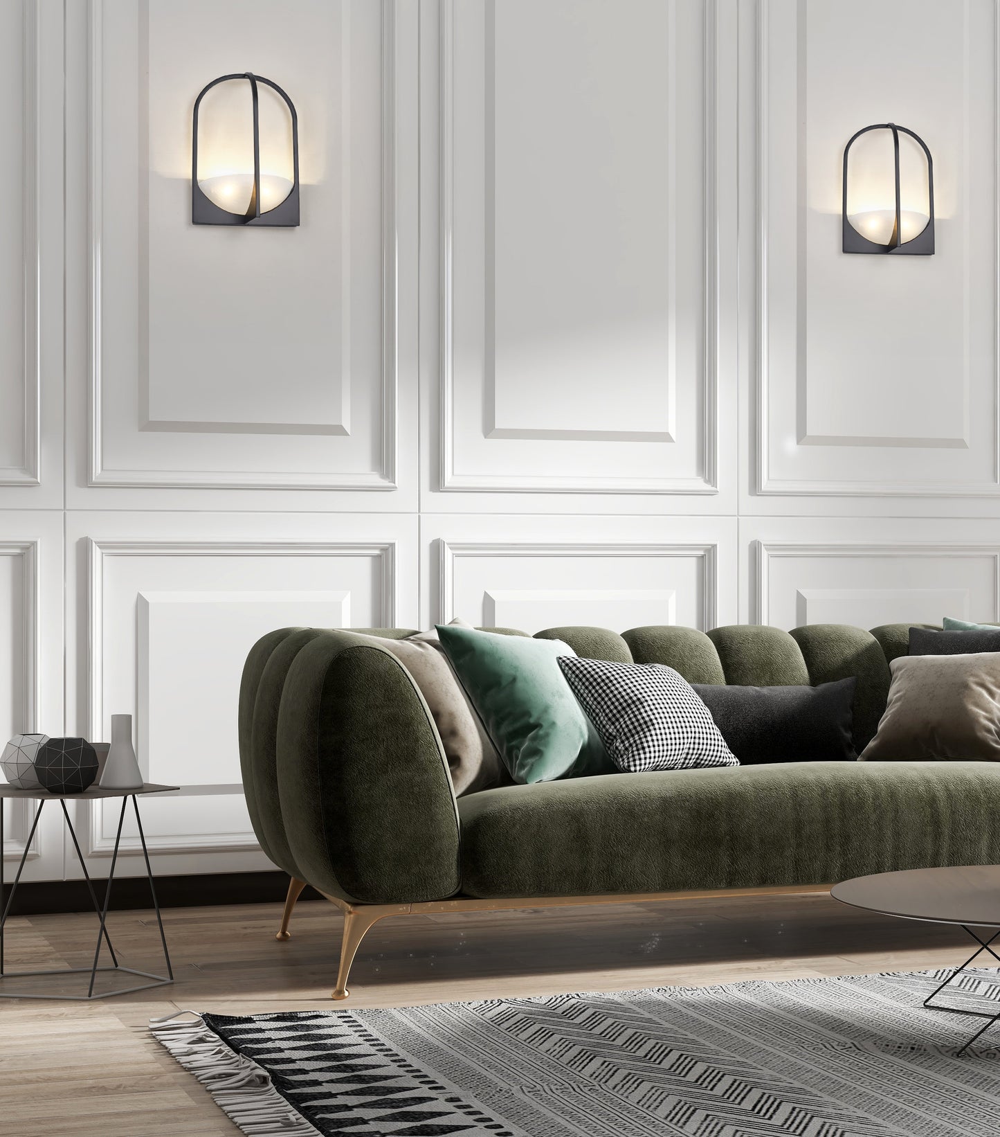 1947-2S-MB - Devon 2 Light Wall 18" Sconce - Matte Black