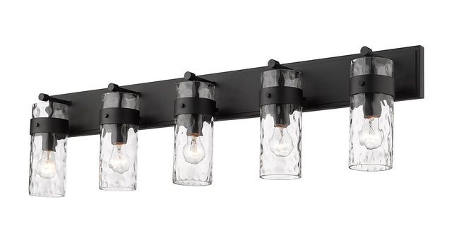 3035-5V-MB - Fontaine 5 Light 44" Vanity - Matte Black