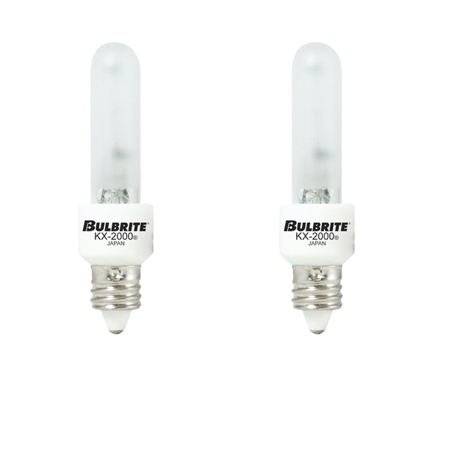 473161 - Dimmable Frost T3 Krypton/Xenon Mini Candelabra Light Bulb - 60 Watt - 2700K - 2 Pack