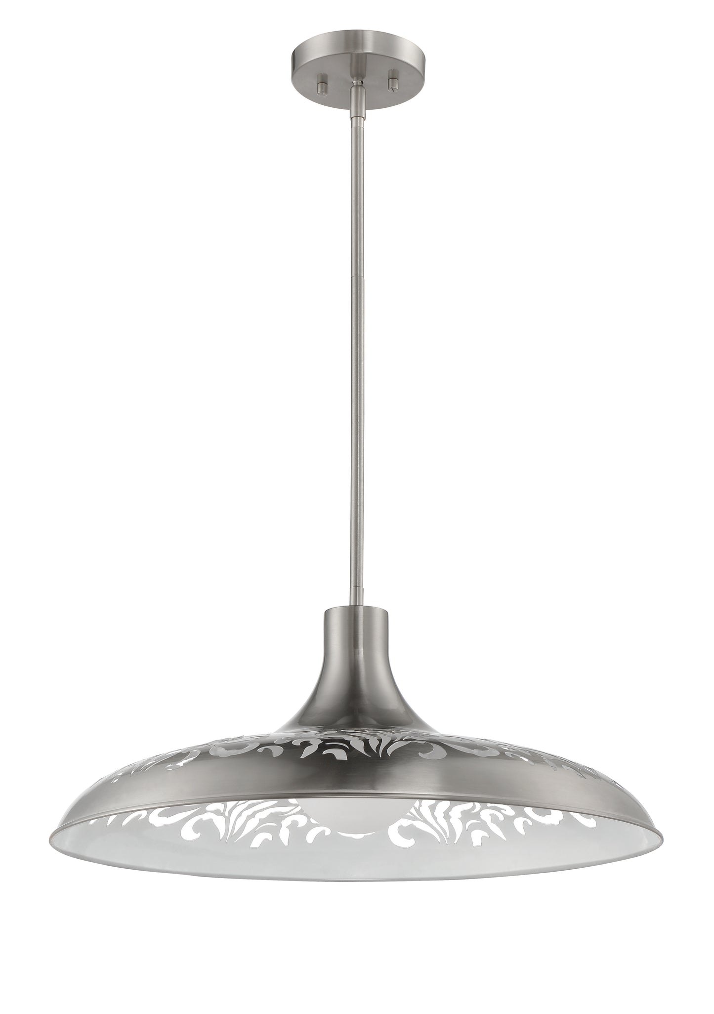 P965BNK1 - 1 Light 21" Wide Pendant - Brushed Nickel