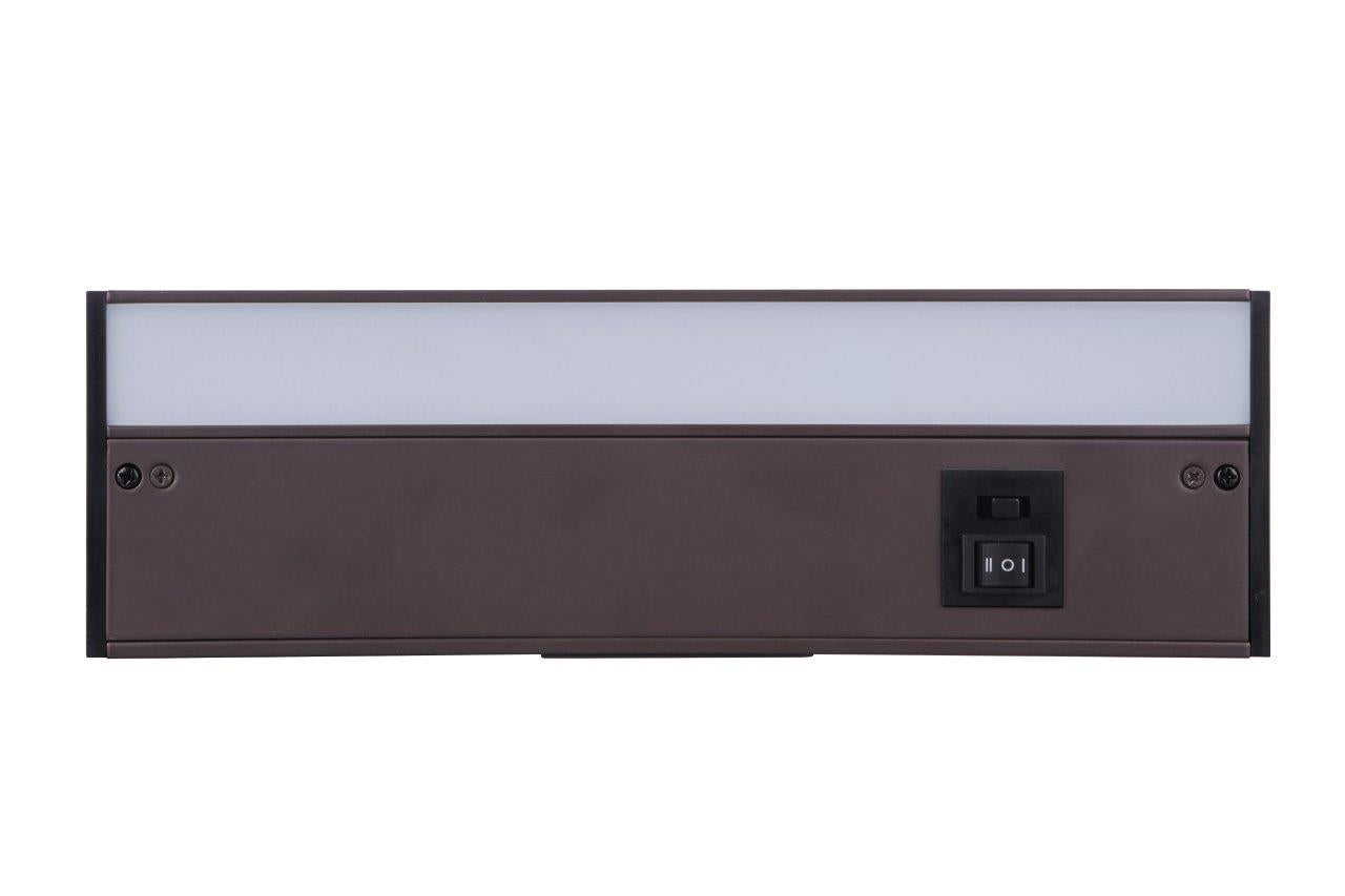 CUC3012-BZ-LED - 3CCT Under Cabinet Light Bars 1 Light 3.63" Wide Under Cabinet Light Bar - Bronze