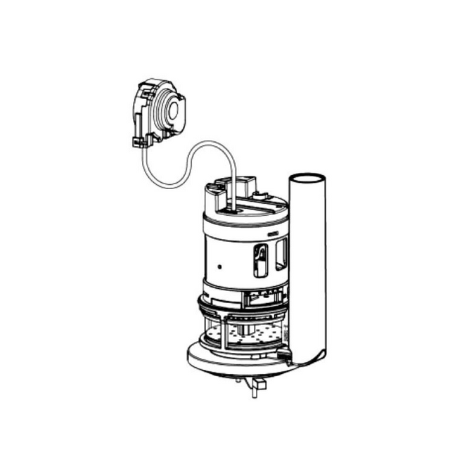 THU732- Right Hand Flush Tower Valve for Carlyle/Ultramax Toilets