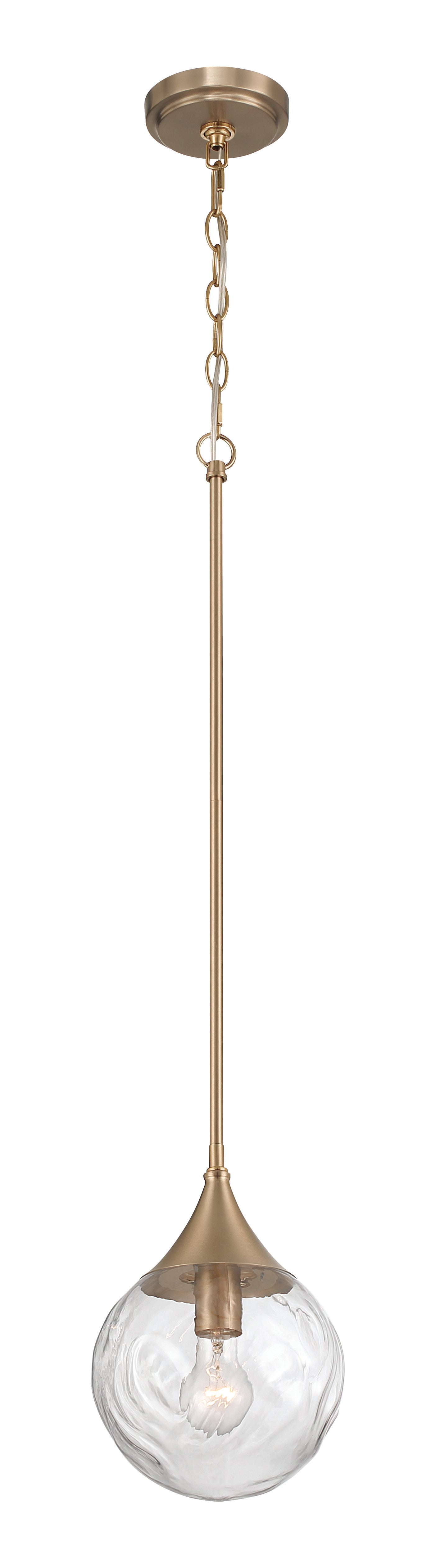 61291-CPZ - Reflection 1 Light 8" Wide Mini Pendant - Premium Bronze