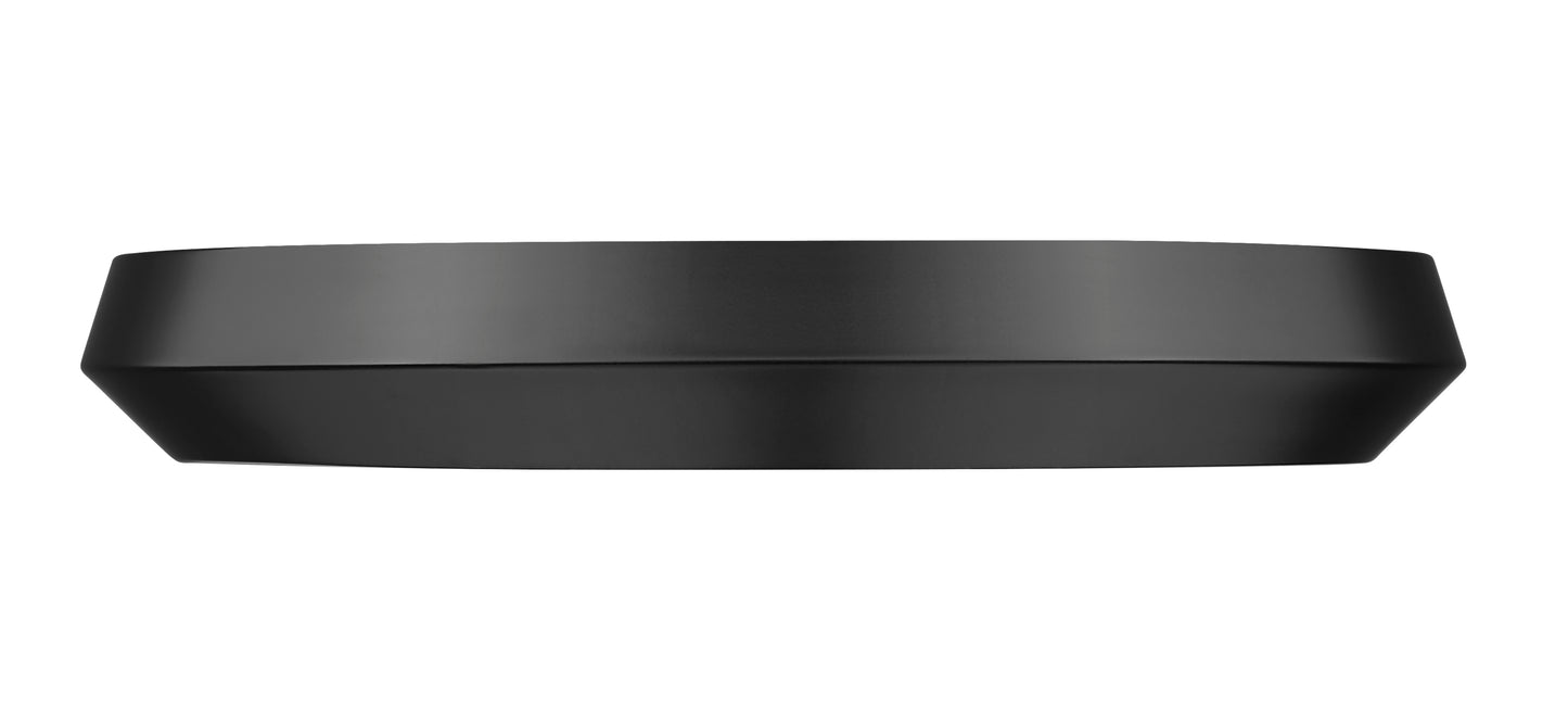 7701F20-MB-LED - Quasars 1 Light Flush 20" Mount - Matte Black