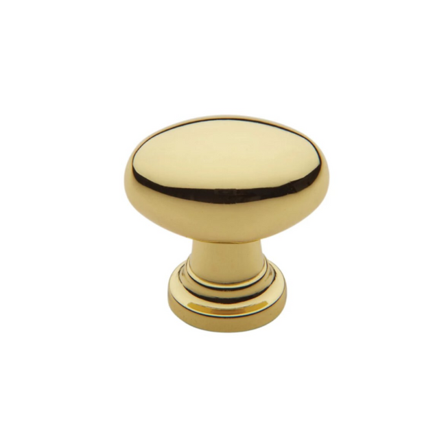 4910031 - 1 1/8" Oval Knob - Unlacquered Brass