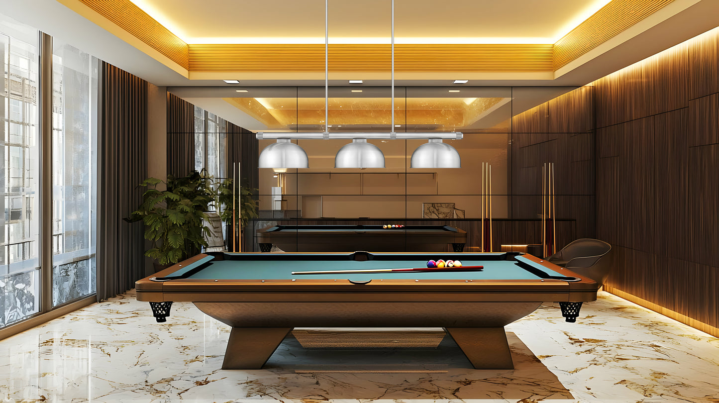 3050-3BN-D13BN - Vanguard 3 Light 58" Billiard - Brushed Nickel