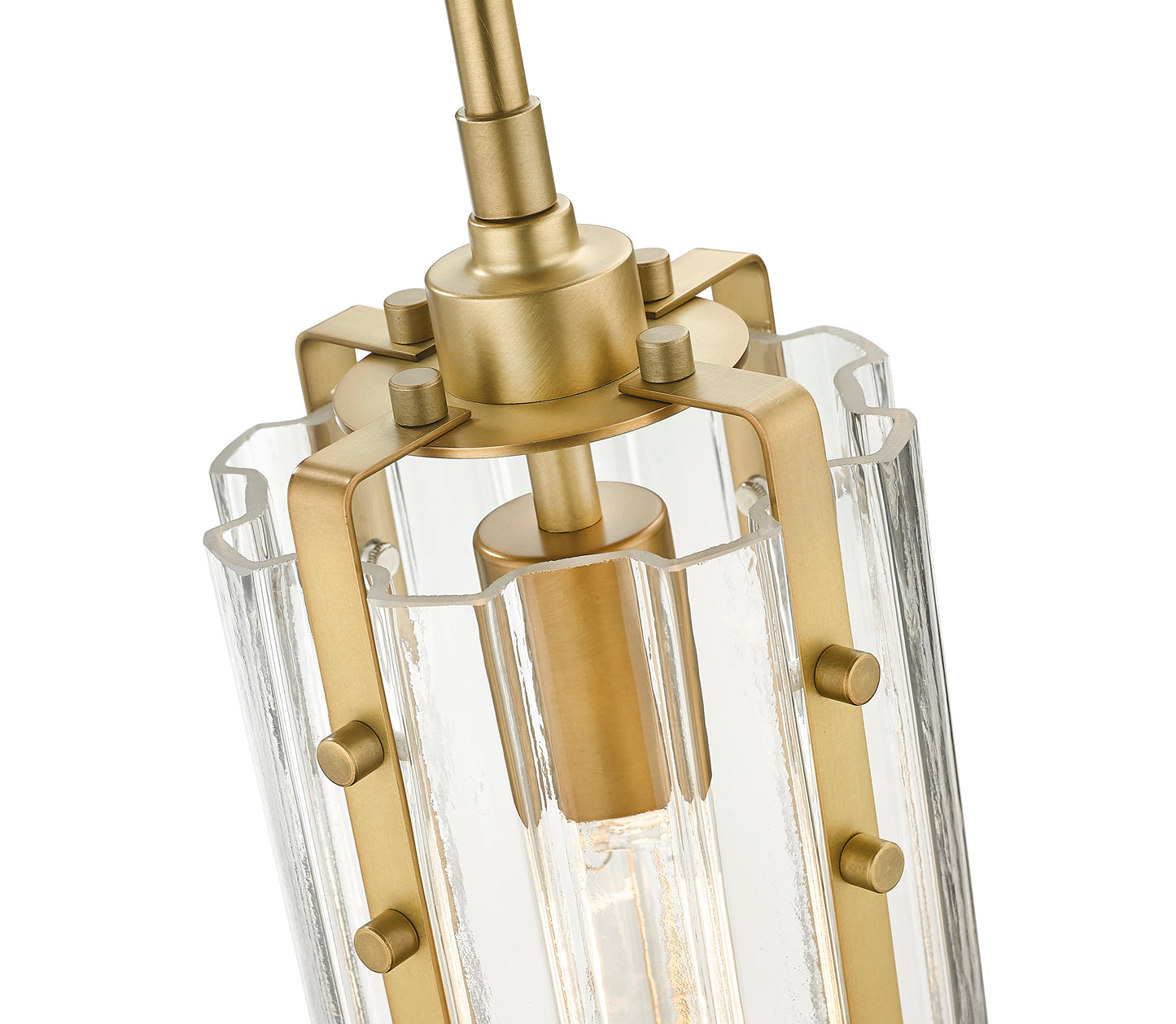 3036MP-RB - Alverton 1 Light 6" Pendant - Rubbed Brass