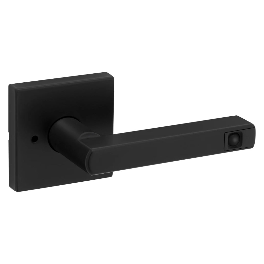 Halifax Passage LED Lever w/Square Rosette - Matte Black