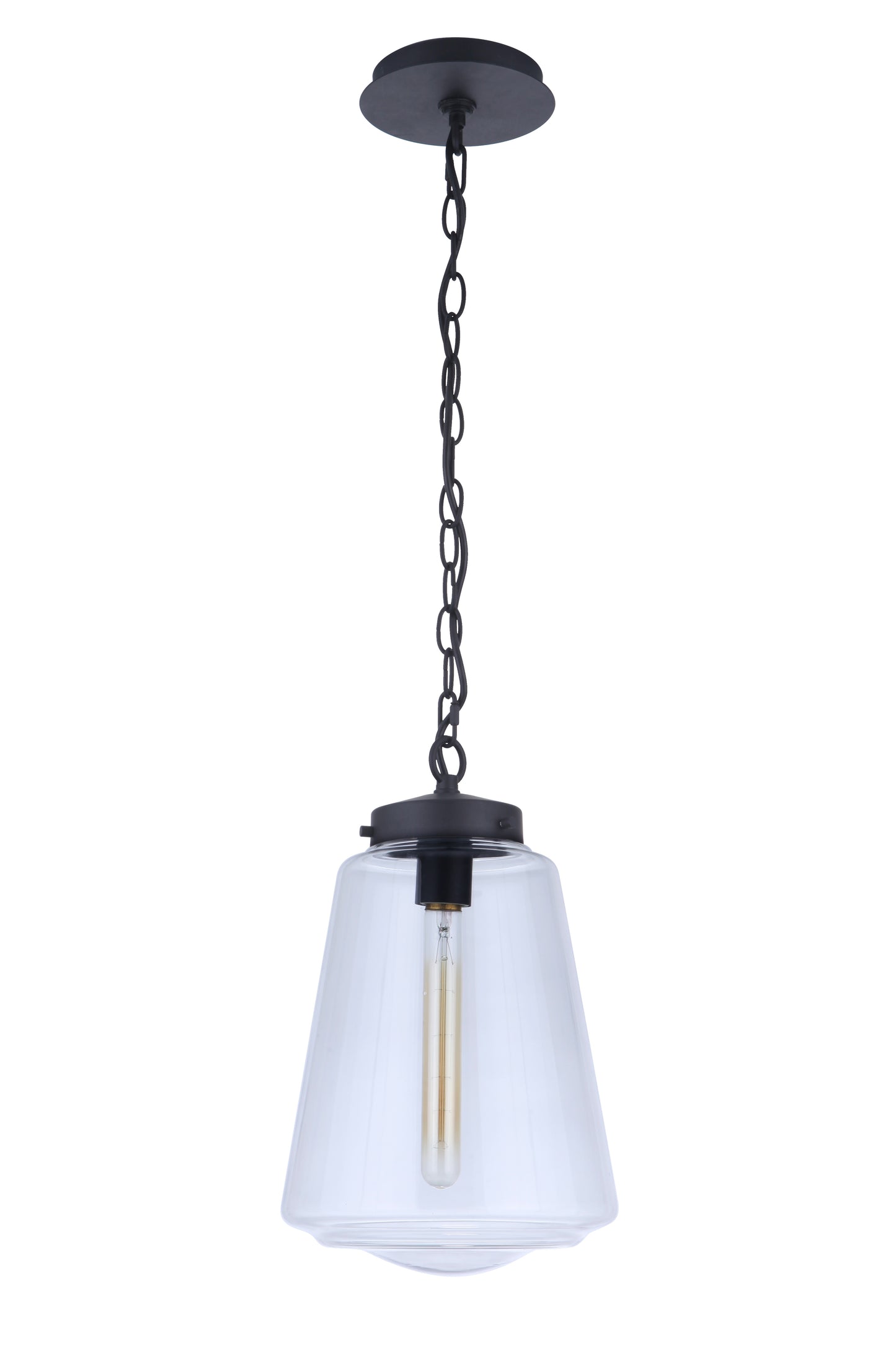 ZA3821-MN - Laclede 1 Light 9.3" Wide Outdoor Pendant - Midnight