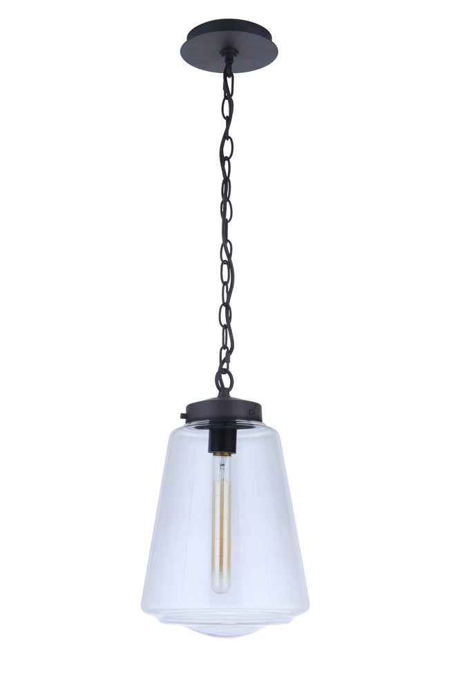 ZA3821-MN - Laclede 1 Light 9.3" Wide Outdoor Pendant - Midnight