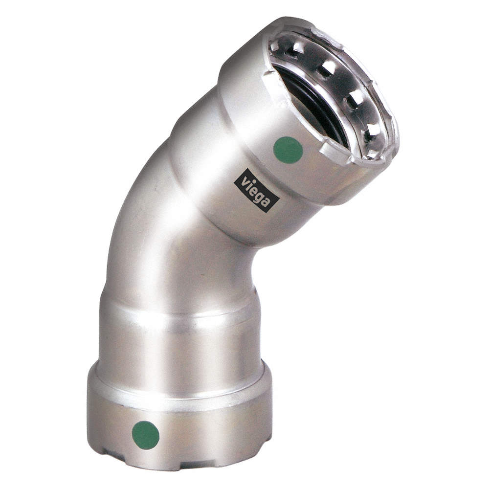 90075 - 2" MegaPress 316 Stainless Steel 45 Degree Elbow