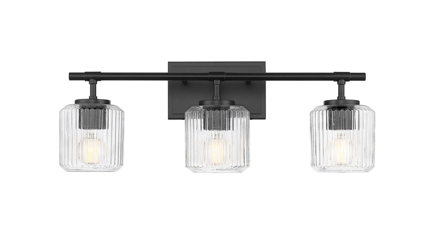 7515-3V-MB - Landon 3 Light 24" Vanity - Matte Black