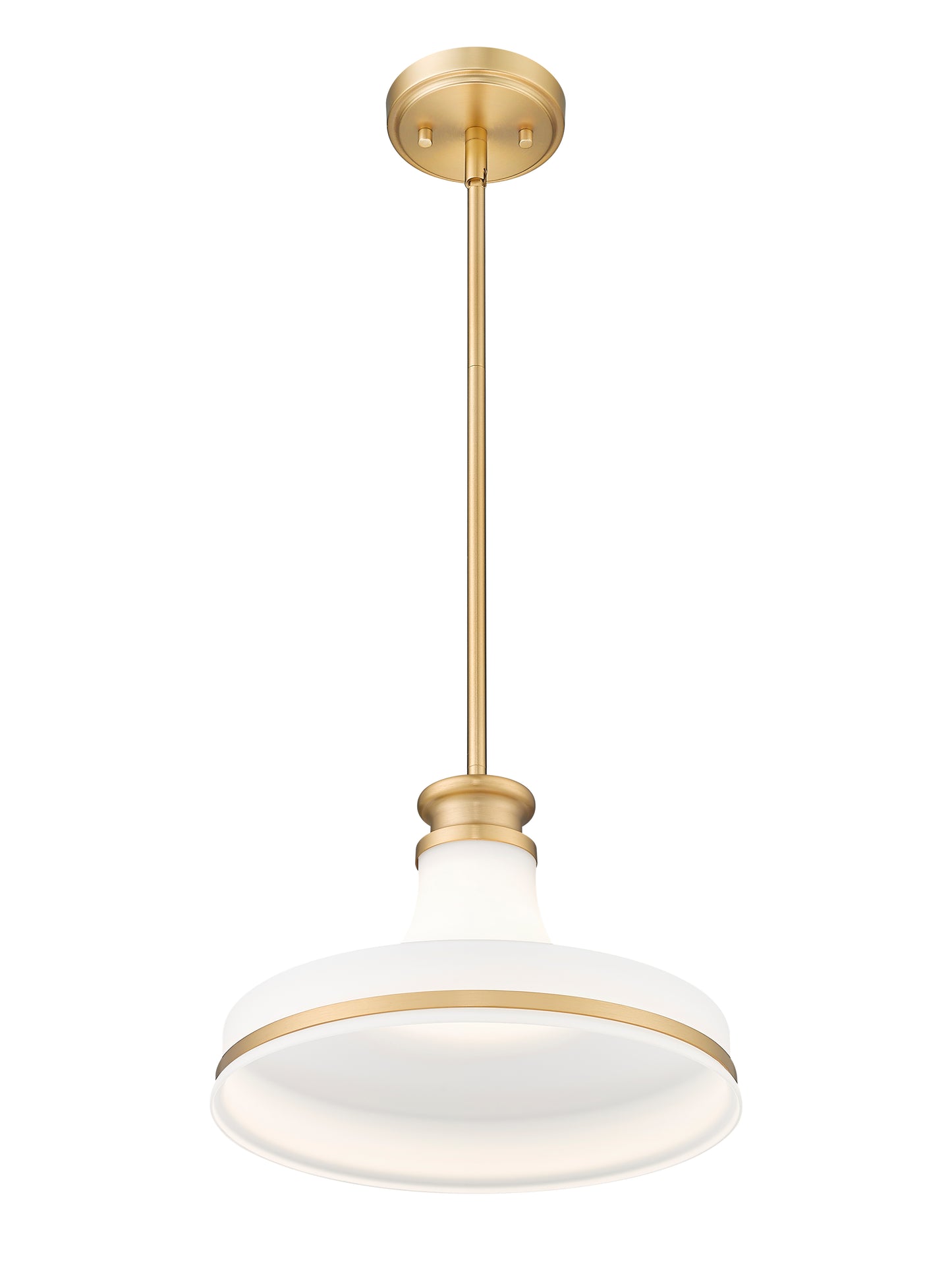 831P12-MGLD - Reznor 1 Light 12" Pendant - Modern Gold