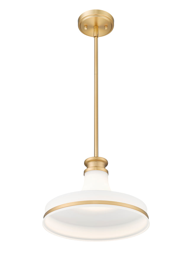 831P12-MGLD - Reznor 1 Light 12" Pendant - Modern Gold