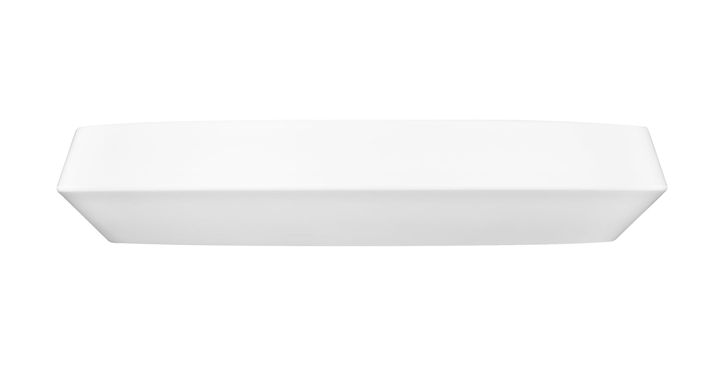 7701F16-MW-LED - Quasars 1 Light Flush 16" Mount - Matte White