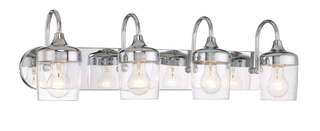 58104-CH - Wrenn 4 Light 30" Wide Vanity Light - Chrome