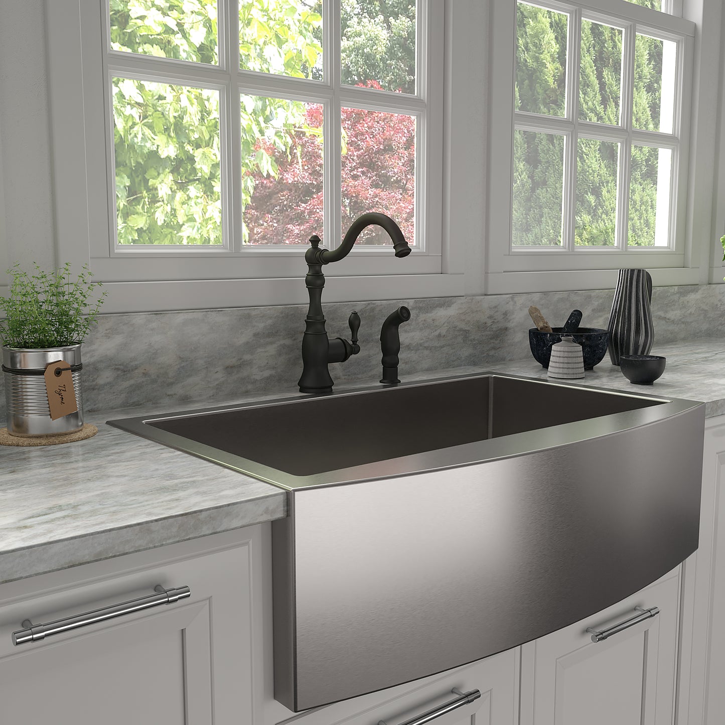 REM-KF-MB - Rembrandt Kitchen Faucet in Matte Black